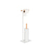Toilet Roll Holder Home ESPRIT White Natural Metal Bamboo 22 x 16 x 68 cm - Баня<<<Дом Градина<<<BigBuy&&&Аксесоари и