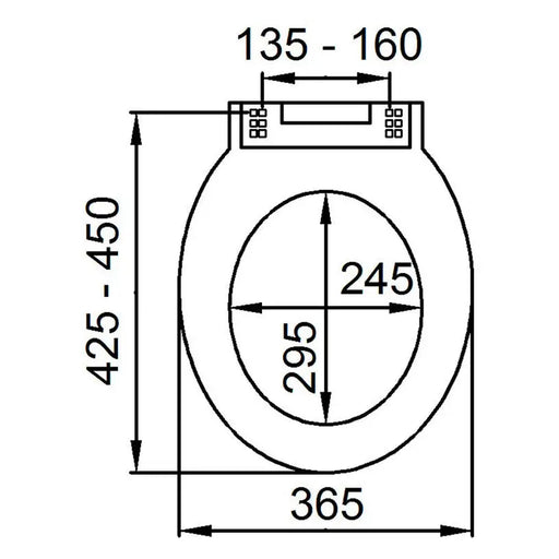 TOILET SEAT SANITA PLASTIC MIDA - Тоалетни седалки<<<Санитарна керамика и аксесоари<<<Баня<<<Praktiker&&&Тоалетни