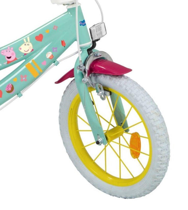 Children's bicycle 14" Peppa Pig green 1498 TOIMSA