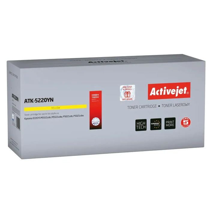 Toner Activejet ATK-5220YN Yellow - Оригинални тонери<<<Електроника Периферни и резервни части<<<Компютри|