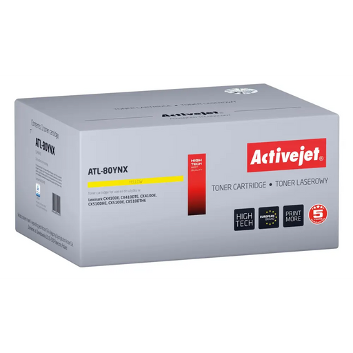 Toner Activejet ATL-80YNX Yellow - For Lexmark printers (without head)TON-LEB<<<TonersTON<<<ActionPL&&&Електроника