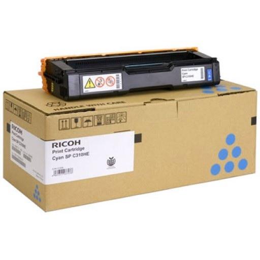 Toner cartridge Ricoh SPC310HE 6600 copies Cyan - Консумативи за лазерни принтери и копири<<<Принтери скенери и