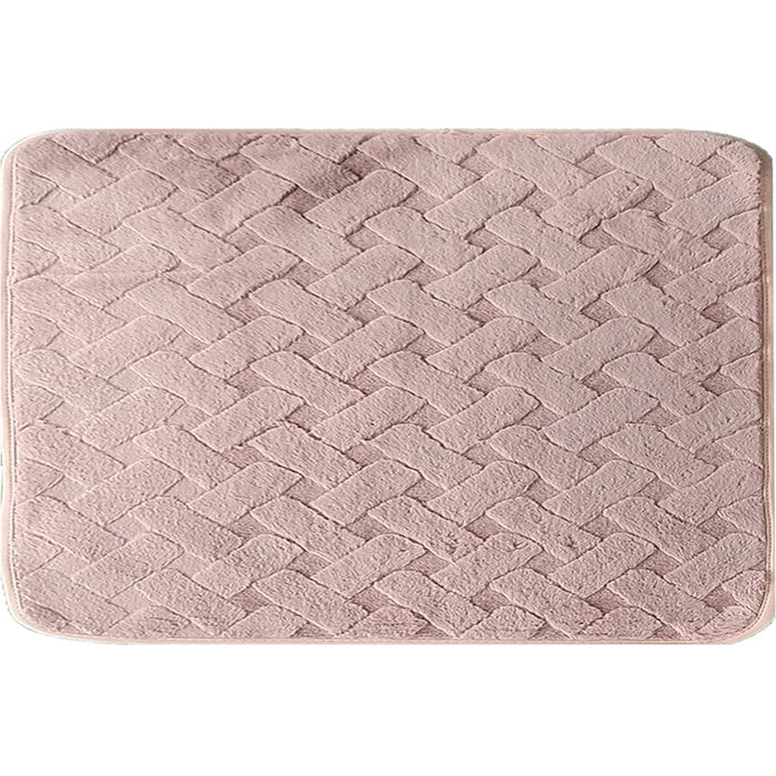 BATHROOM CARPET 3D LINES PINK 40X60 TONI BAD