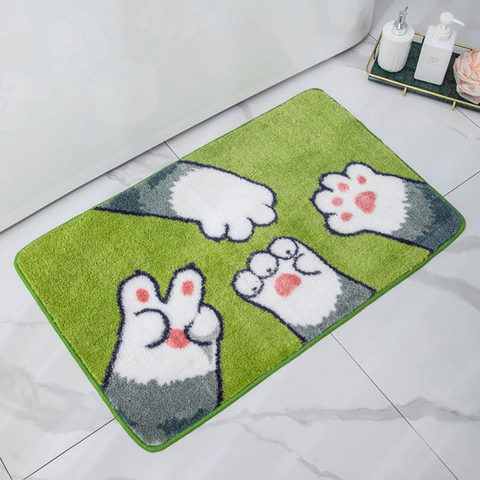 BATHROOM CARPET PAWS GREEN 40X60 TONI BAD