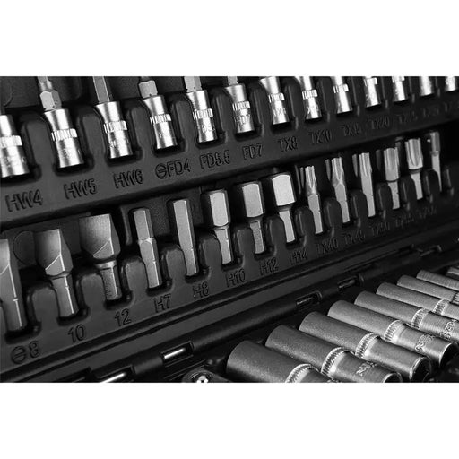 TOOL SET 110 PIECES 1/2’’ AND 1/4’’ NEO 10-211 - Комплекти вложки и тресчотки<<<Ръчни инструменти<<<Инструменти и