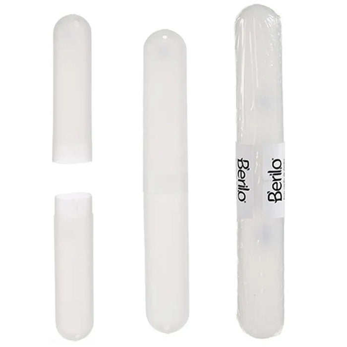 Toothbrush Holder Berilo Transparent polypropylene 20 x 2 x 3 cm (24 Units) - Баня<<<Дом Градина<<<BigBuy&&&Аксесоари и