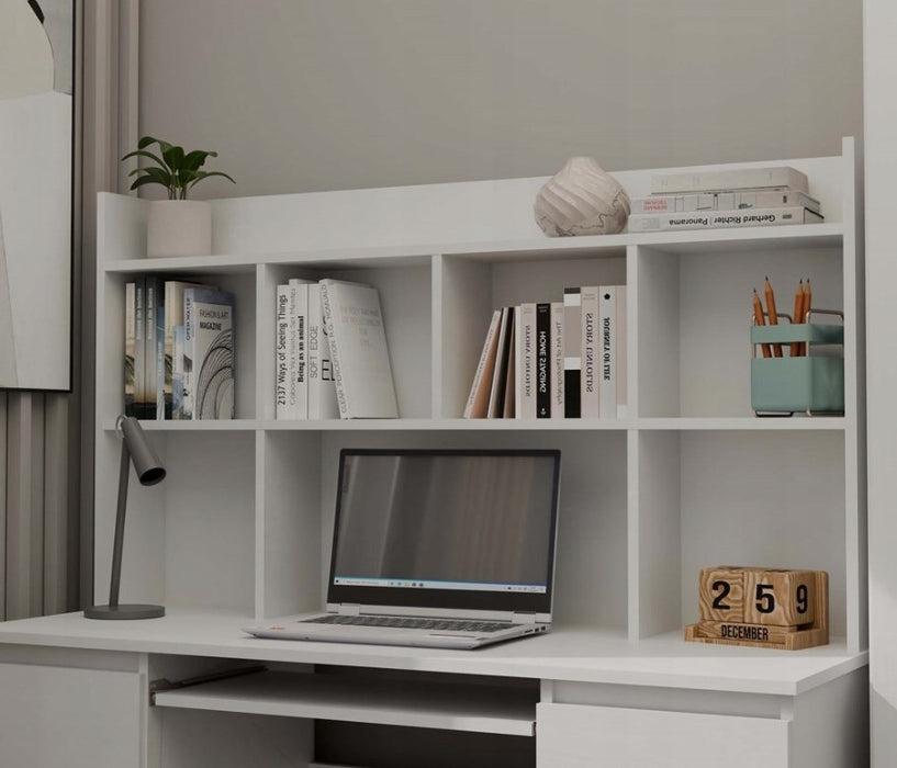 KUBA Desk Set + Extension Piece, White