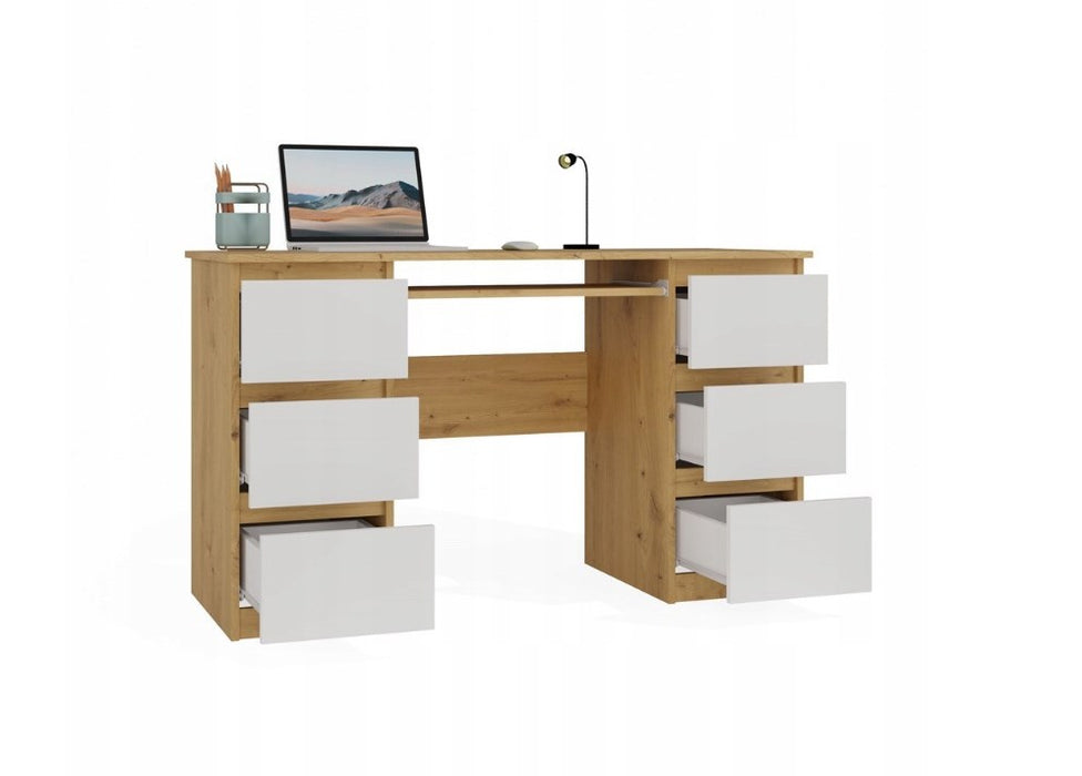 KUBA Desk Artisan Oak/White Set