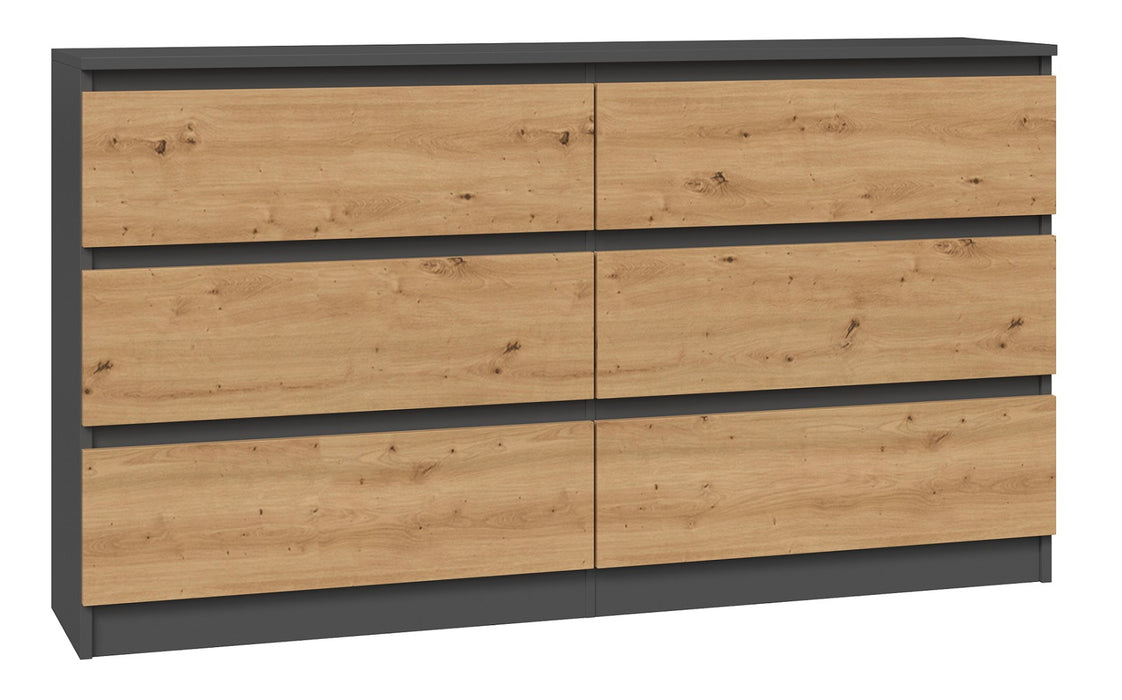 Topeshop M6 140 ANT/ART KPL chest of drawers