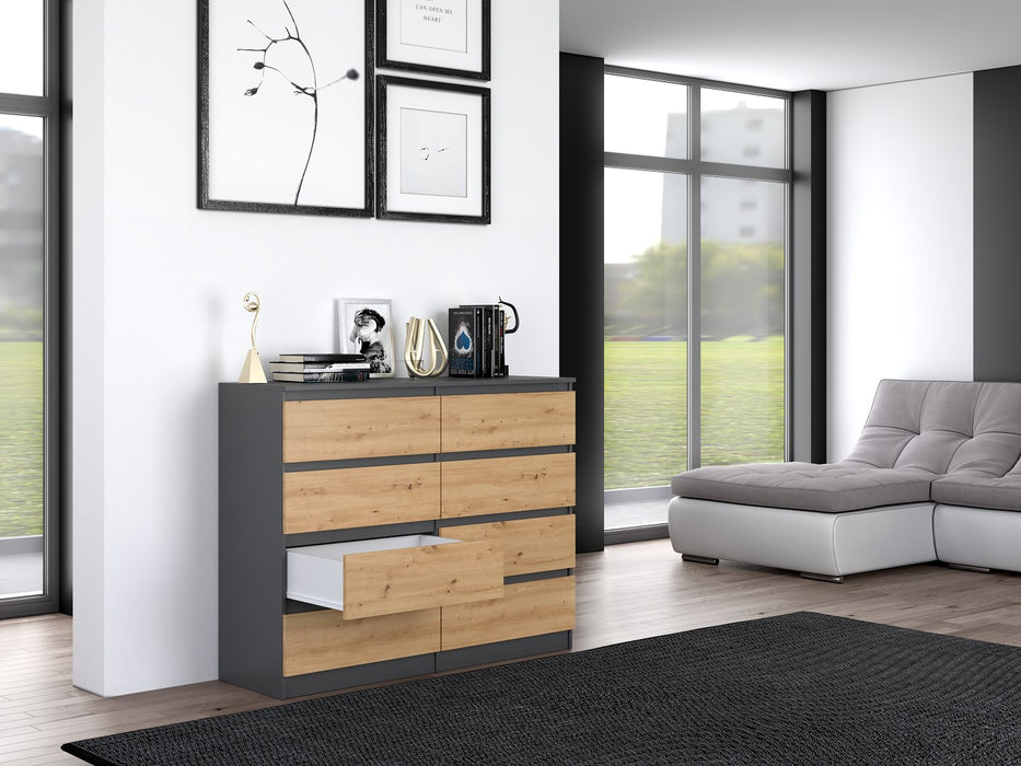 Topeshop M8 120 ANT/ART KPL chest of drawers