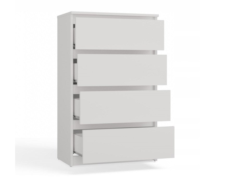 M4/60 MALWA CHEST OF DRAWERS 4 DRAWERS WHITE