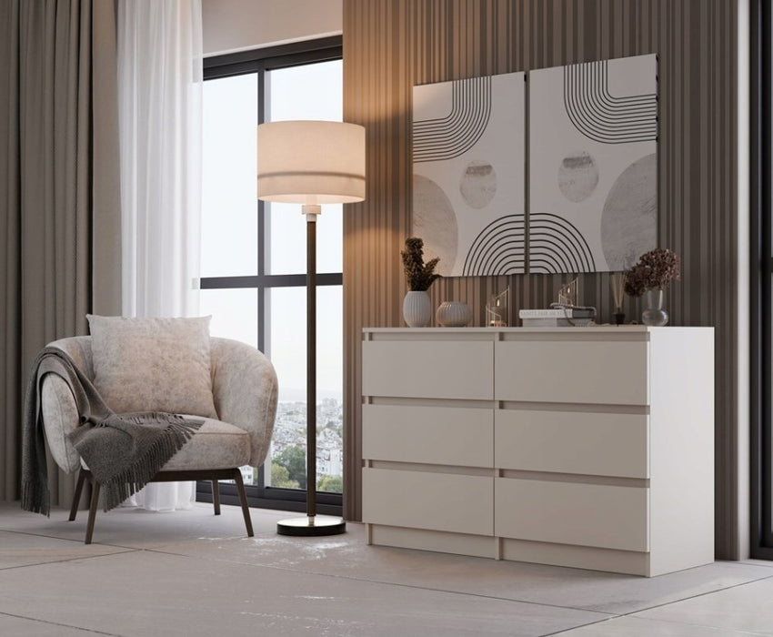 MALWA CHEST OF DRAWERS M6/120 CASMERE COLOUR