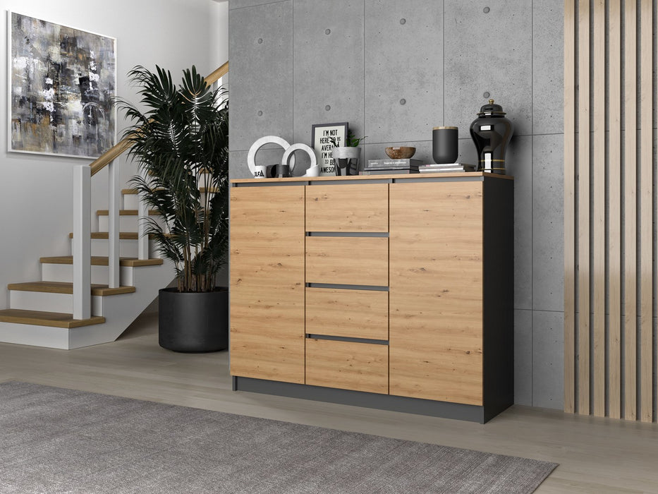 Topeshop 2D4S ANT/ART BA KPL chest of drawers