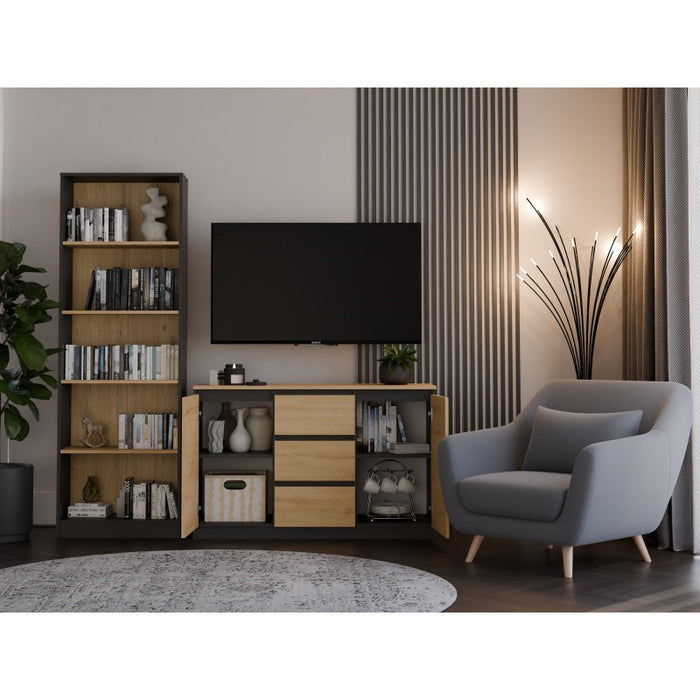 Topeshop 2D3S ANT/ART BA KPL chest of drawers