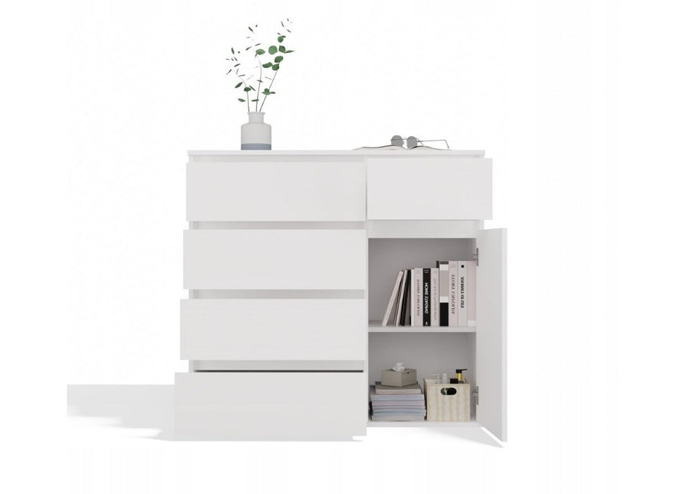MALWA 1D5S WHITE CHEST OF DRAWERS