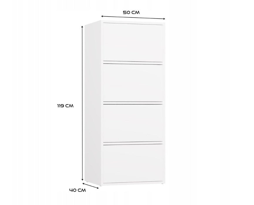 ALMA WHITE CHEST OF DRAWERS
