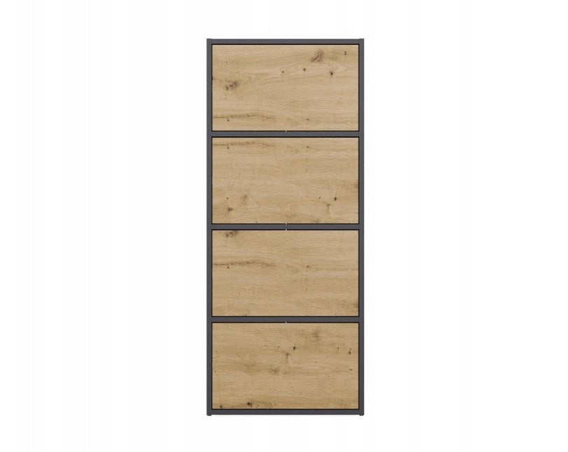 ALMA CHEST OF DRAWERS, ANTHRACITE/ARTISAN OAK