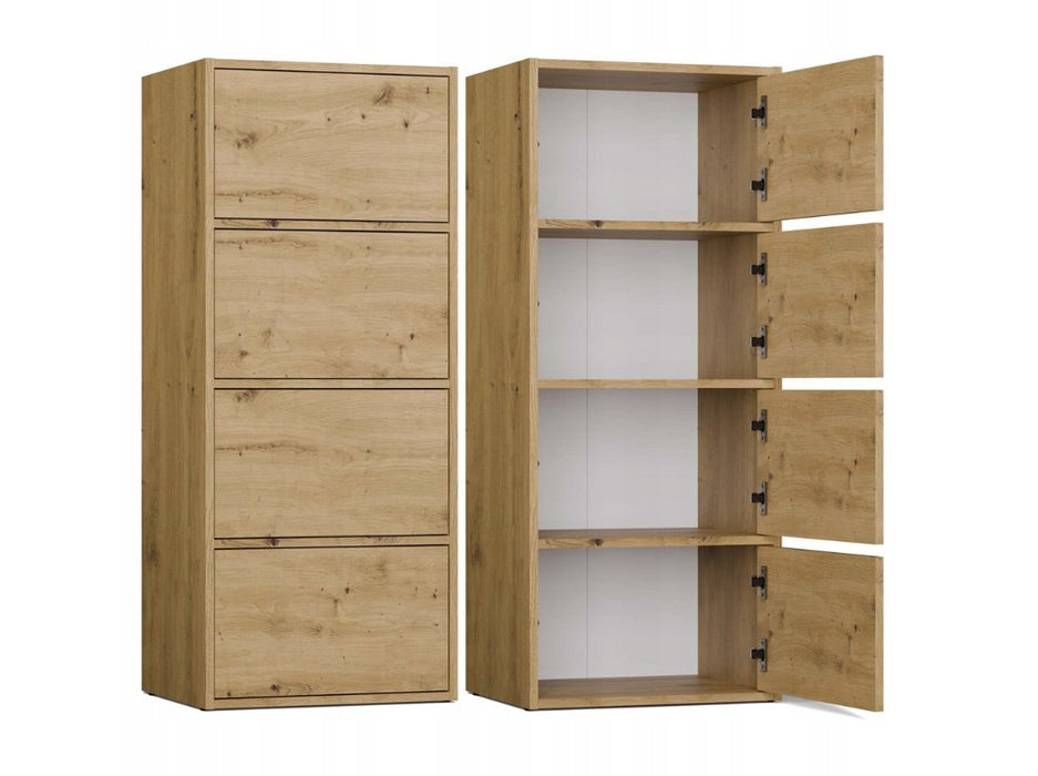 ALMA CHEST OF DRAWERS, ANTHRACITE/ARTISAN OAK