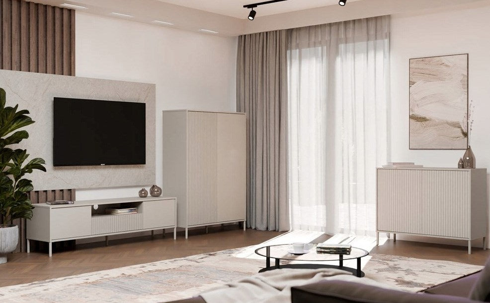 KAMARO 2D SLIM chest of drawers, cashmere colour