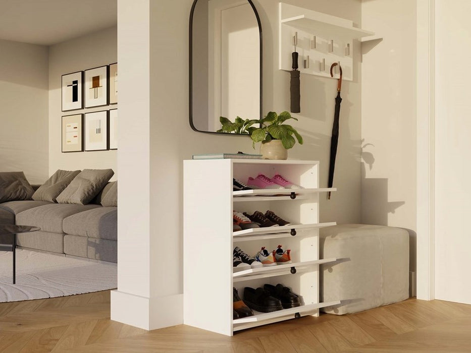 LOKA shoe cabinet, white