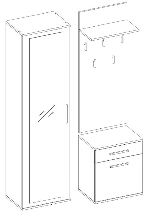 Topeshop GAR DUO ARTISAN entryway cabinet