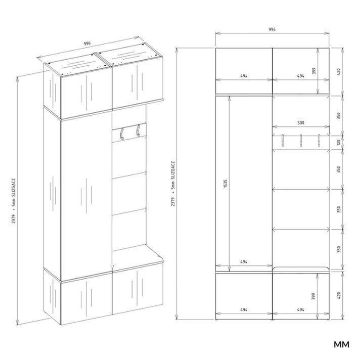 HAGA II 1SZ1W Cashmere Wardrobe