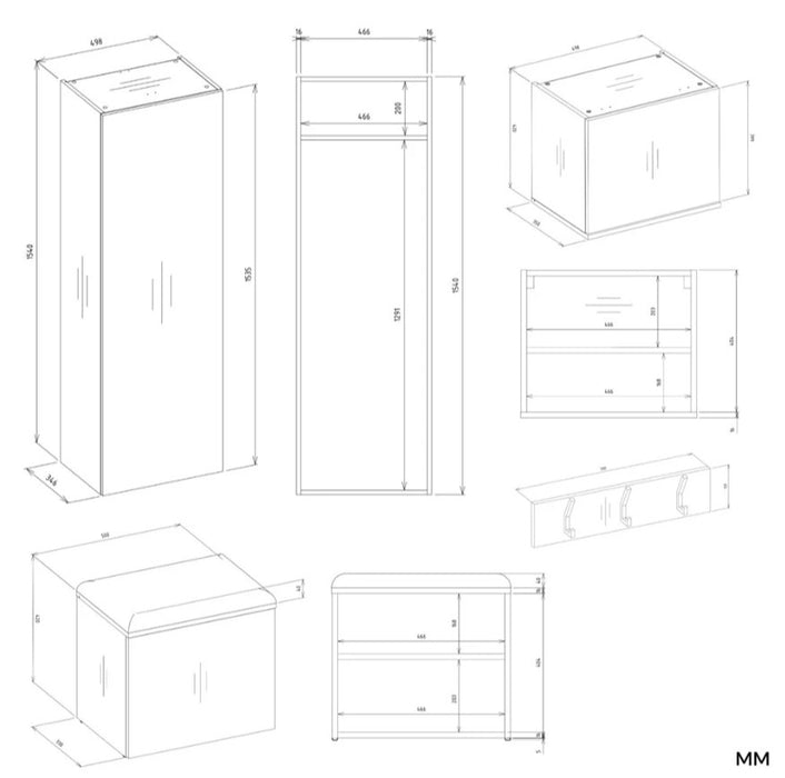 HAGA III 1SZ2W Cashmere Wardrobe