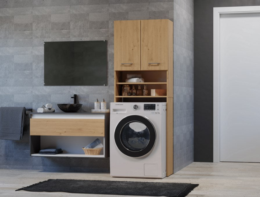 Topeshop POLA DD ARTISAN bathroom storage cabinet Oak