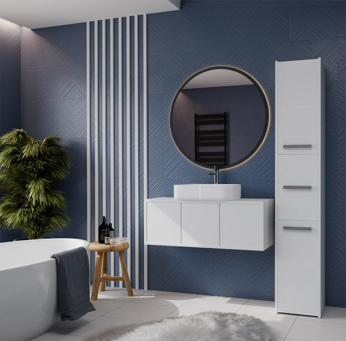 Topeshop S33 BIEL bathroom storage cabinet White