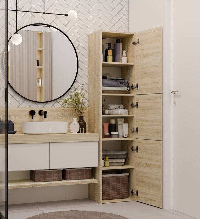 Topeshop S43 SONOMA bathroom storage cabinet Oak