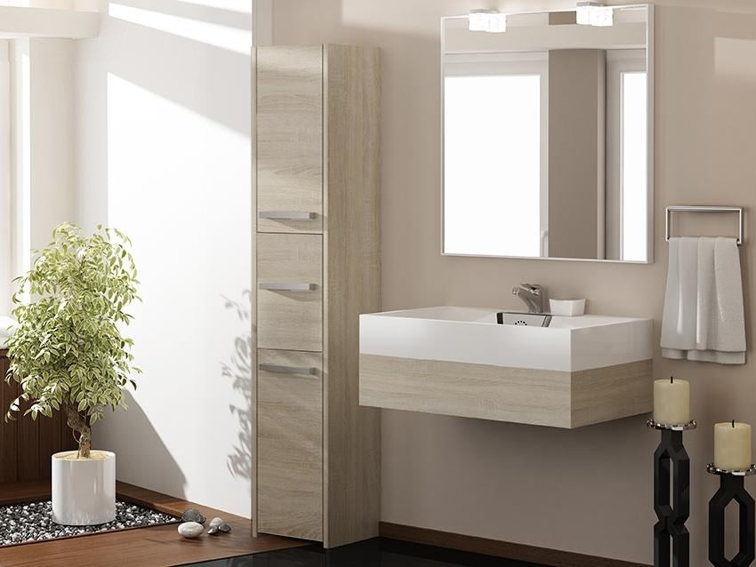 Topeshop S43 SONOMA bathroom storage cabinet Oak