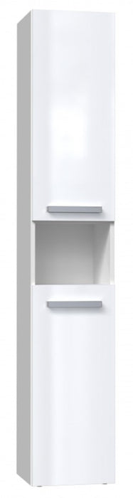 Bathroom cabinet NEL I 31x30x174 cm, white, glossy