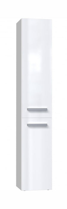 Bathroom cabinet NEL II 31x30x174 cm, white, glossy