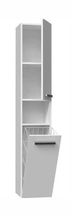Bathroom cabinet NEL III 31x30x174 cm, matt white