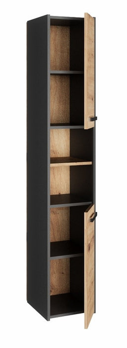 Topeshop S30 ANTRACYT/ARTISAN bathroom storage cabinet