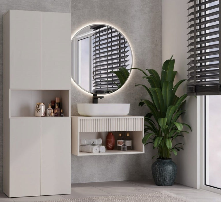 BATHROOM CABINET NEL DK 1K BASKET CASMERE COLOUR
