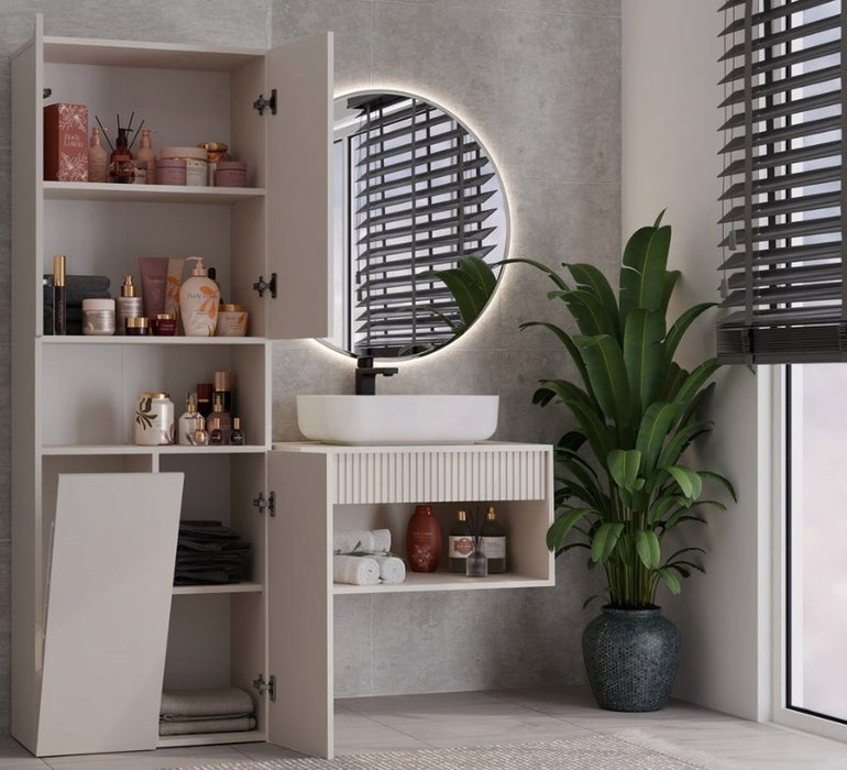 BATHROOM CABINET NEL DK 1K BASKET CASMERE COLOUR