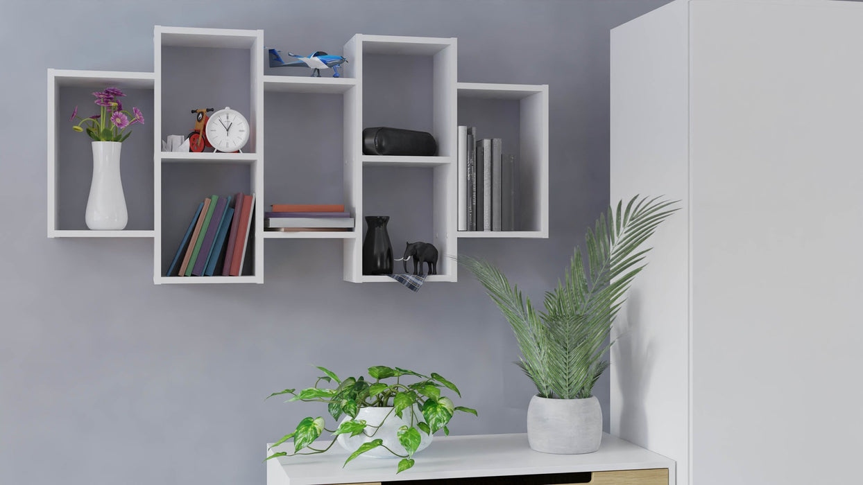 Wall-hung bookcase Bilbao 7.0 Wall Shelves White