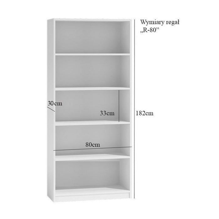 Topeshop R80 SONOMA office bookcase