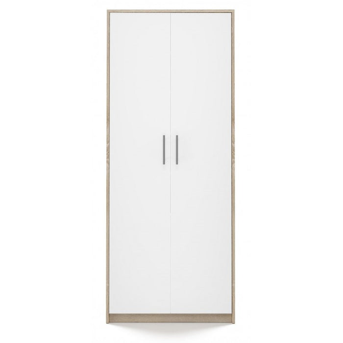 Filing cabinet OLIV 2D 74x35x180 cm, Sonoma/White