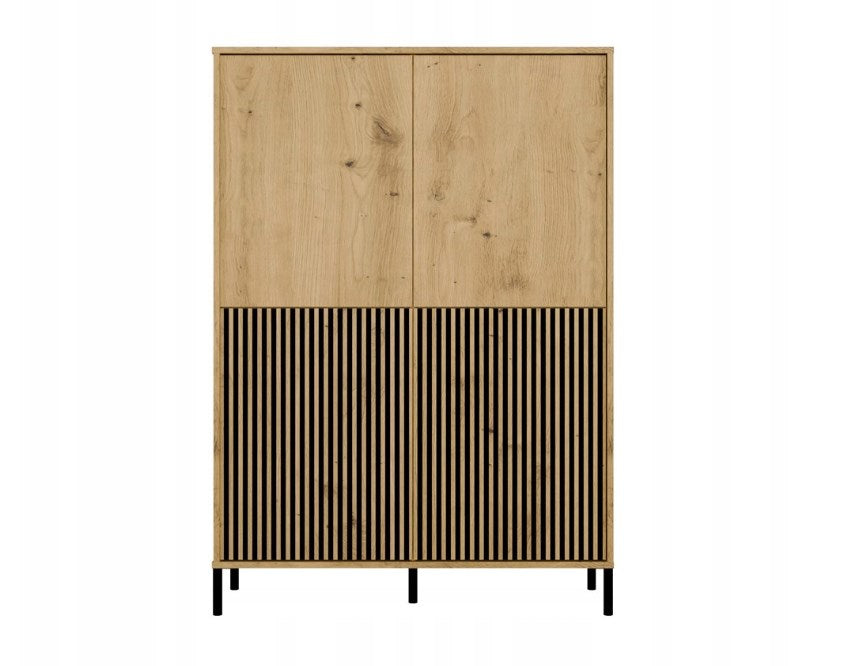KAMARO 4DK SLIM/GŁ OAK ARTISAN DISPLAY CABINET