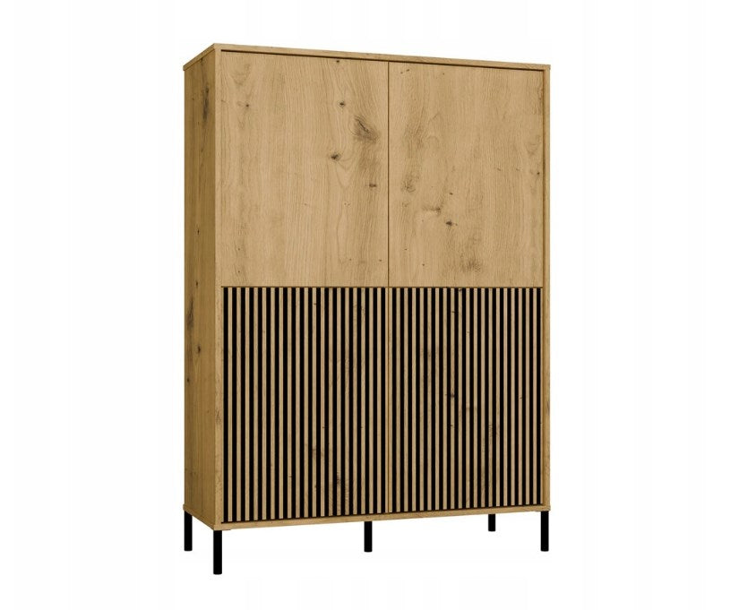 KAMARO 4DK SLIM/GŁ OAK ARTISAN DISPLAY CABINET