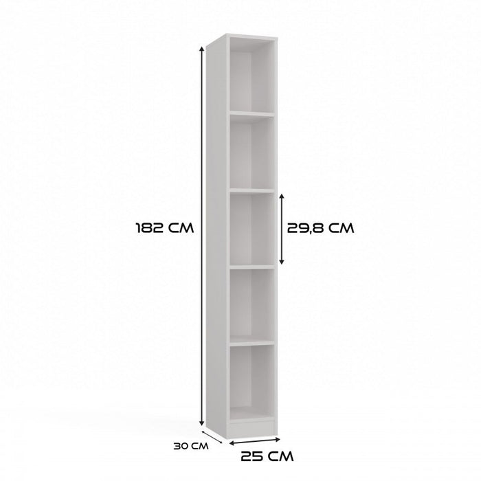 R25 WHITE BOOKCASE