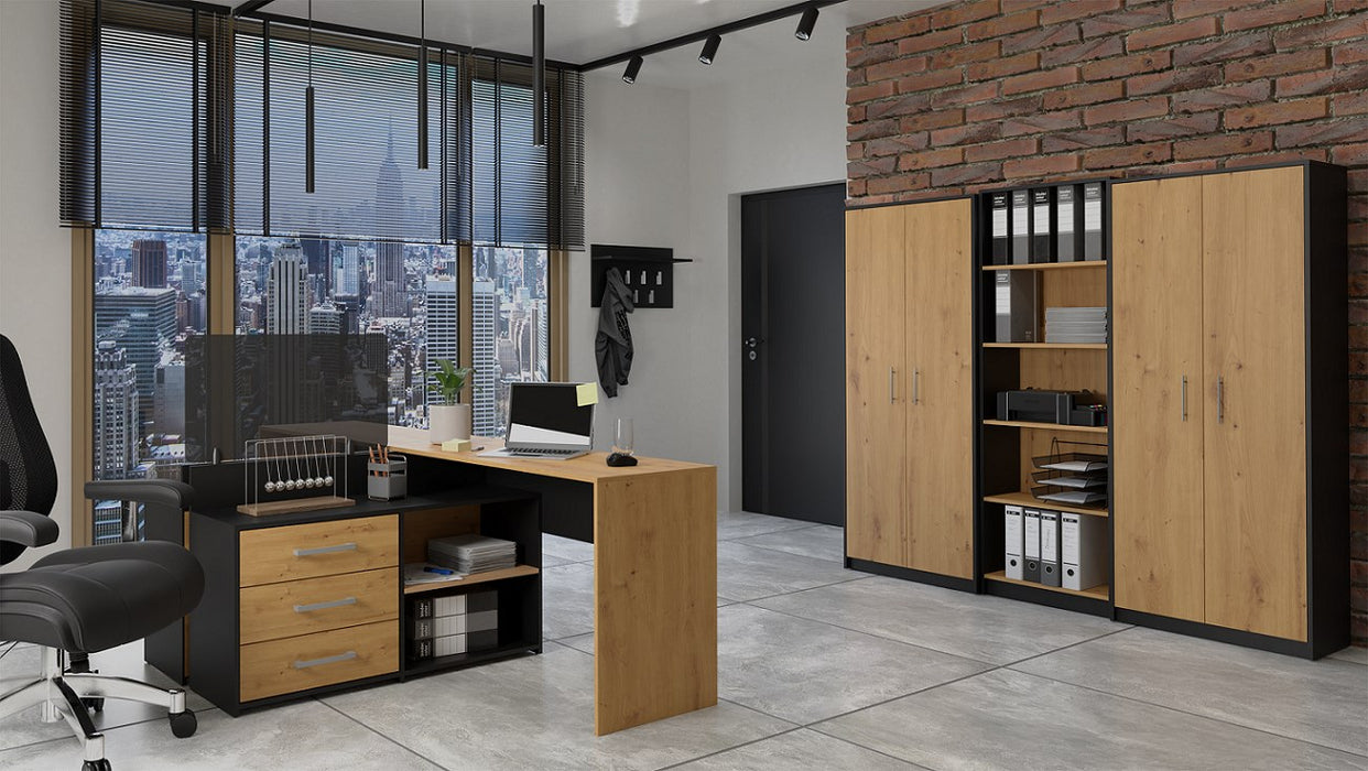 Topeshop OLIV 2D ANT/ART KPL office bookcase