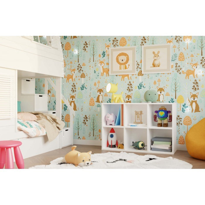 MALAX MINI 2X3 WHITE BOOKCASE