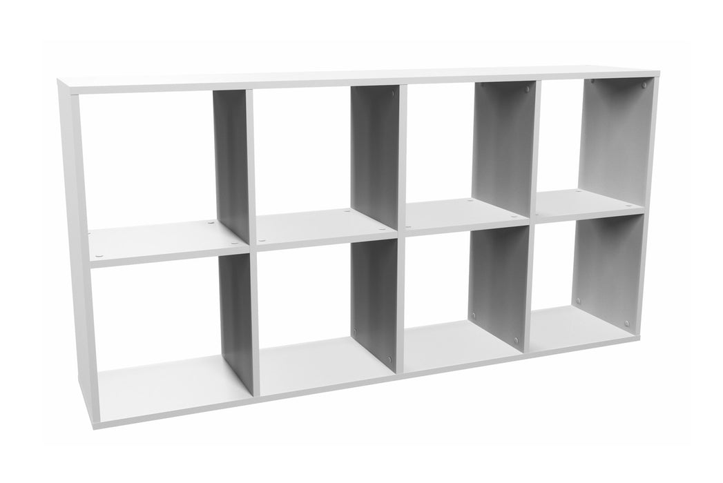 Topeshop MALAX 2X4 BIEL living room bookcase