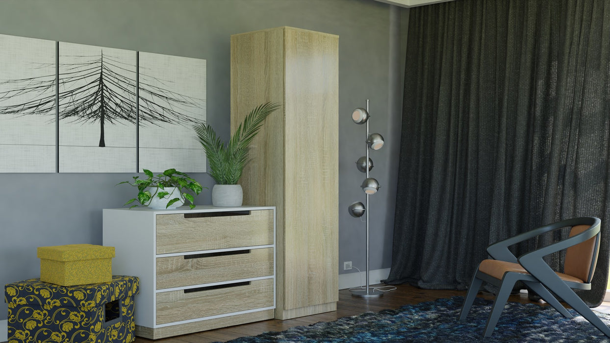 Topeshop SD-50 SON KPL bedroom wardrobe/closet 5 shelves 1 door(s) Oak