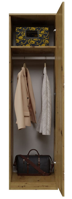 Topeshop SD-50 ARTISAN KPL bedroom wardrobe/closet 5 shelves 1 door(s) Oak