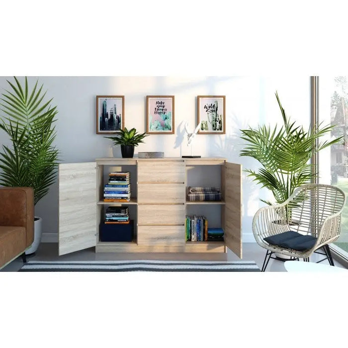 Topeshop 2D4S SONOMA chest of drawers - Chests of drawers made of furniture boardKOY-ZPM<<<ChestsKOY<<<ActionPL