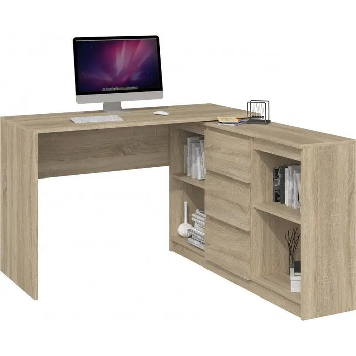 Topeshop BIURKO PLUS SONOMA computer desk Oak colour - Modern desksBIR-NOW<<<DesksBIR<<<ActionPL